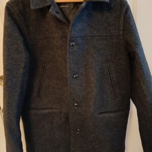 J. Crew Charcoal Wool Pea Coat